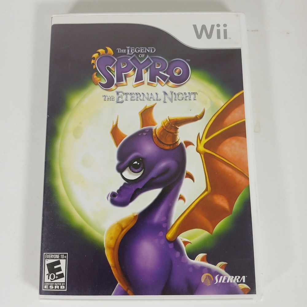 Nintendo Wii The Legend of Spyro The Eternal Night Complete w Case & Manual